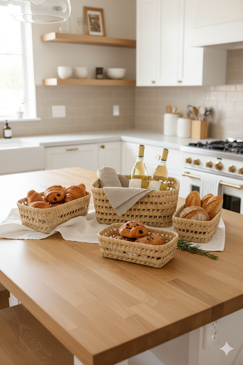 Panier Dune S – Douceur Artisanale - DOUM - panier rectangulaire, rangement naturel, déco artisanale