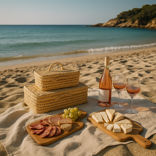 Set Mirage Picnic (x3) – Art de Vivre au Naturel - set panier doum, pique-nique, artisanat naturel